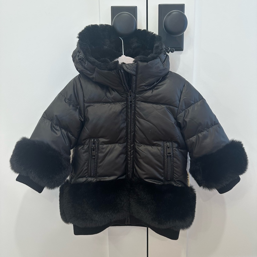 Raygo toddler girl jacket size 12 months black